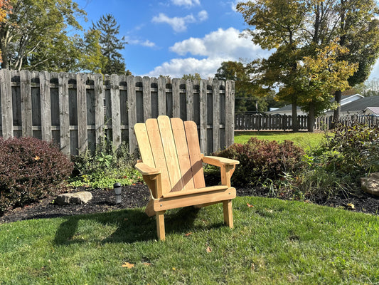 Solid Back Adirondack Style Chair