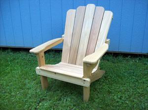 Solid Back Adirondack Style Chair